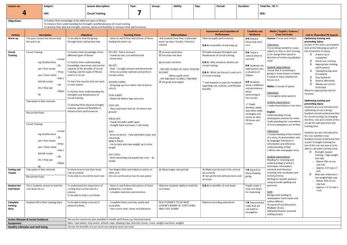 HRE Lesson Plans (KS3)